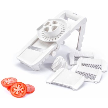 Tescoma Handy dlouhé bílé – ruční, plastové, multifunkční, kuchyňské struhadlo