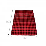 SPRINGOS Pikniková deka RETRO 200 x 150 cm červeno-černá – Zboží Mobilmania
