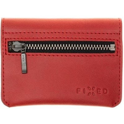FIXED Smile Tripple kožená peněženka se smart trackerem FIXED Smile PRO, červená FIXSM-TR2-RD