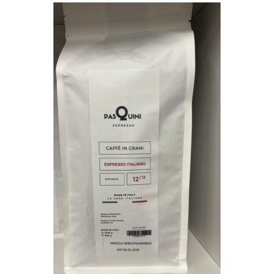 Caffé Pasquini ESPRESSO ITALIANO ROB ARA káva intensita 12 zrnková 1 kg – Hledejceny.cz