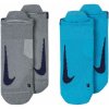 Nike Běžecké ponožky U NK MLTPLIER ANKLE 2PR_Grey / Blue