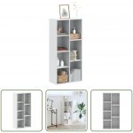 Knihovna bílá 50x25x105 cm kompozitní dřevo – Zboží Mobilmania