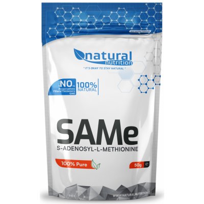 Natural Nutrition SAMe S-adenosyl-L-methionin prášek 50 g – Hledejceny.cz