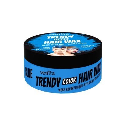 Venita Trendy Color Hair Wax barevný vosk na vlasy modrý 75 ml