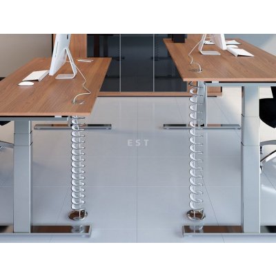 ASA 01007000002 Kabelový organizér HELIX délka 700-1100mm šířka 120mm chrom/neutral – Zboží Živě