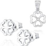 Nubis Stříbrná souprava šperků se čtyřlístky NB-9023 – Sleviste.cz