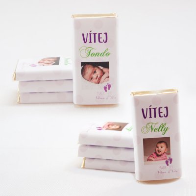 Čokoládky k narození dítěte - Nelly (1 ks) – Zboží Dáma Čokoládky k narození dítěte - Nelly (1 ks) – Zboží Dáma