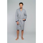 Italian Fashion pánský župan Gabriel šedo-tmavěmodrá – Hledejceny.cz