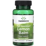 Swanson Meduňka Lékařská Lemon Balm 500 mg 60 kapslí – Hledejceny.cz