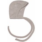 Zavazovací čepička z merino vlny bavlny a hedvábí šedý melír Cosilana – Zboží Dáma