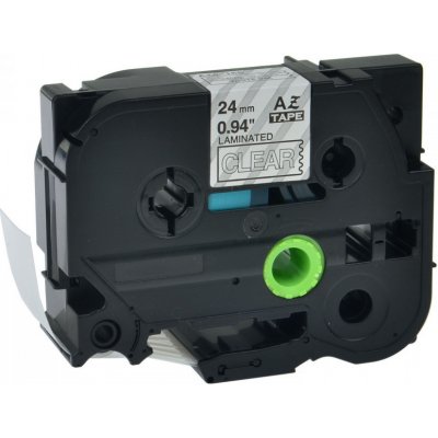 Kompatibilní páska s Brother TZ-155 / TZe-155, 24mm x 8m, bílý tisk / průhledný podklad – Zboží Živě