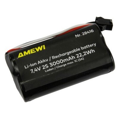 AMEWI Akumulátor Li-ion 7,4V 3000mAh 3SM konektor – Zbozi.Blesk.cz