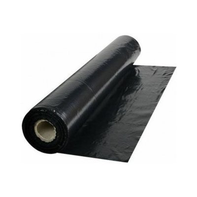 Fólie stavební PVC černá separační, tloušťka 0,20 mm, návin 25x4m (100m2/bal) – Sleviste.cz