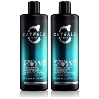 Tigi catwalk šampon pro suché a poškozené vlasy 750 ml + kondicionér pro suché a poškozené vlasy 750 ml dárková sada