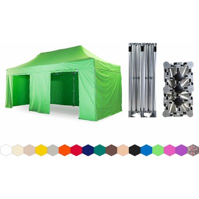 TENTino BIG HEXAGON 3x6 m 13A SVĚTLE ZELENÁ 6 noh – Hledejceny.cz