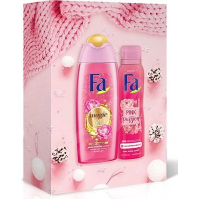 Fa Magic Oil Pink Jasmine sprchový gel 250 ml + deodorant sprej 150 ml dárková sada – Zboží Mobilmania