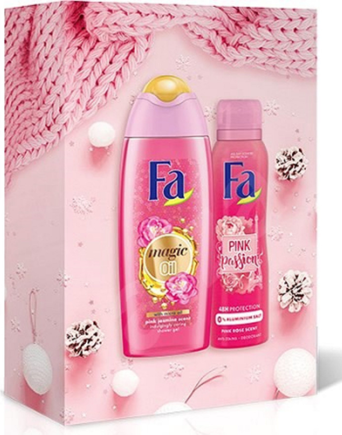 Fa Magic Oil Pink Jasmine sprchový gel 250 ml + deodorant sprej 150 ml dárková sada