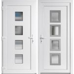 OknaDvereNaMiru.cz Vchodové dveře INOX 010 Bílá / Bílá 100 x 200 cm – Hledejceny.cz