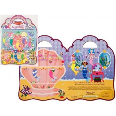 Melissa & Doug Adhezní sešit se samolepkami Mořská panna – Zboží Mobilmania