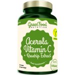 Greenfood Nutrition Natural Vitamin C + Rosehip Extract + Pillbox Gratis 60 kapslí – Hledejceny.cz