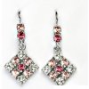 Náušnice Čištín Swarovski krystal light rose rose čirý NK 1341/1346