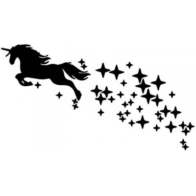 Samolepka (na auto, notebook) jednorožec (7) – Zboží Živě