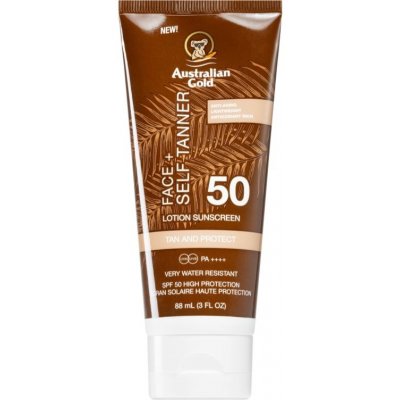 Australian Gold Face + Self Tanner samoopalovací krém na obličej SPF 50 88 ml – Zboží Mobilmania