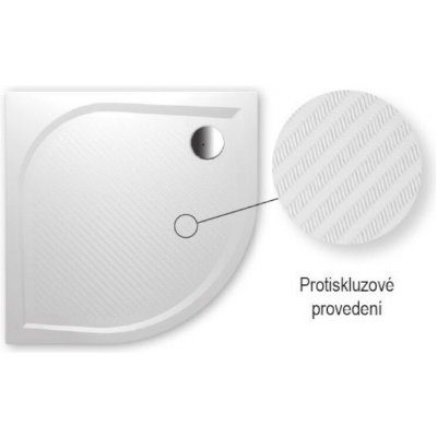 RIHO Kolping čtvrtkruhová 80x80x3cm DB10 – Zboží Mobilmania