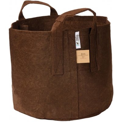 Root pouch textilní květináč Boxer brown 56l nedegradující 43x38 cm s uchem – Sleviste.cz