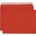 Poštovní obálka C5 červená - bez okna, balení á 25 ks – Zboží Živě