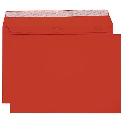 Poštovní obálka C5 červená - bez okna, balení á 25 ks – Zboží Živě