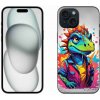 Pouzdro a kryt na mobilní telefon Apple mmCase iPhone 15 - barevný dinosaurus