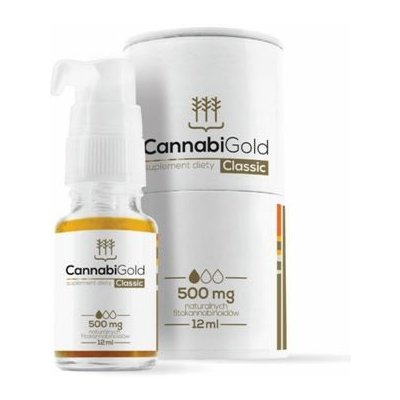 CannabiGold zlatý olej 5% CBD 500 mg 10 g