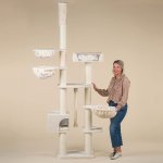 Elwing XXL Škrabadlo do stropu šedé 57 x 57 x 240-275 cm – HobbyKompas.cz