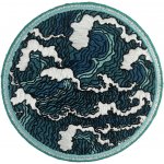Nažehlovací nášivka Vlny v moři 7,5 cm x 7,5 cm – Zboží Mobilmania