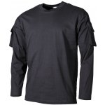 Tričko MFH s dlouhým rukávem a kapsami černé – Hledejceny.cz
