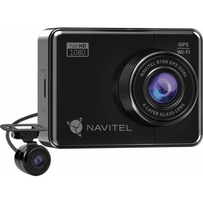 Záznamová kamera do auta NAVITEL R700 Dual GPS + paměťová karta SanDisk, microSDXC, 64GB