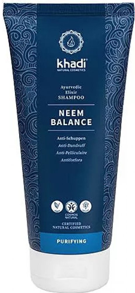 Khadi Neem Balance Elixir Shampoo přírodní šampon proti lupům 200 ml |  Srovnanicen.cz