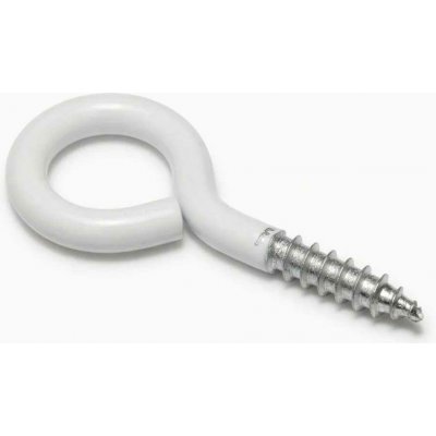 Oko s vrutem 30x14x3,4 mm, bíle lakované – Hledejceny.cz
