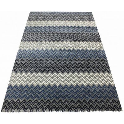 DYWANOPOL ZIG ZAG blue