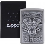 ZIPPO street cr. Plakette "The Power of V Motor" 2005714 – Hledejceny.cz