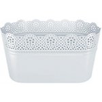 Prosperplast LACE truhlík s krajkou 28,5 x 13,5 cm bílá... – Hledejceny.cz