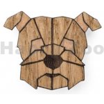 BeWooden dřevěná brož ve tvaru psa Heřman Brooch – Zboží Dáma