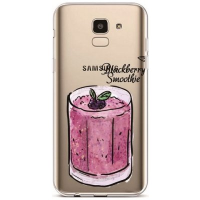 Pouzdro TopQ Samsung J6 silikon Blackberry Smoothie