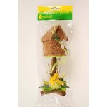 H+H Domek dřevěný se zajíčkem, výška 18 cm 385008 – Sleviste.cz