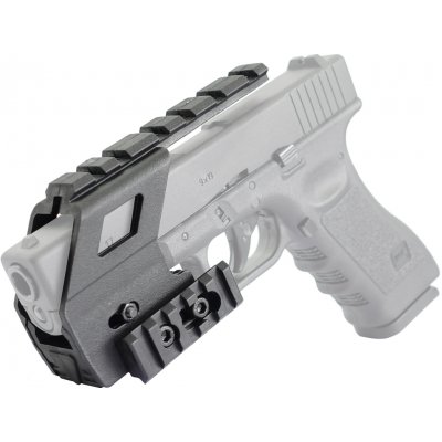 Wosport Montáž pro Glock 17 / 18 / 19 polymerová 3× 22mm RIS lišta (pro airsoft & CO₂) – Zboží Dáma