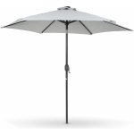 Home&Garden Zahradní slunečník Malta 270 cm Grey / Light Grey s LED osvětlením – Hledejceny.cz