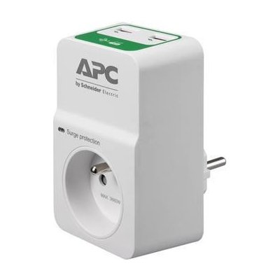 APC Essential SurgeArrest 1 česká zásuvka, 2portová USB nabíječka