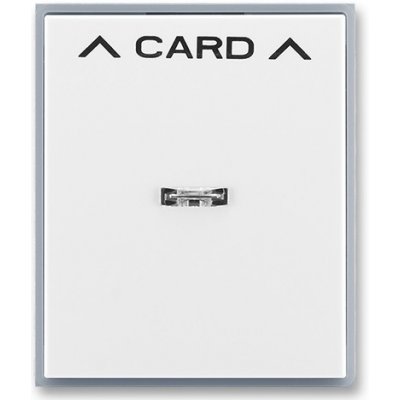 ABB 3559E-A00700 04 Element Kryt spínače kartového, s čirým průzorem, s potiskem, bílá / ledová šedá – Hledejceny.cz