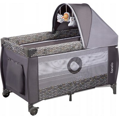 Lionelo Cestovní postýlka 71 x 127 cm šedá – Sleviste.cz